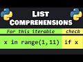 Learn Python LIST COMPREHENSIONS in 10 minutes! 📃