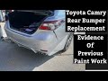 Rear Bumper Cover Removal Install How to Remove 2022 Toyota Camry 18 19 20 21 22 23 24 Paint Job