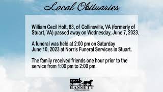 Obits for June 12, 2023