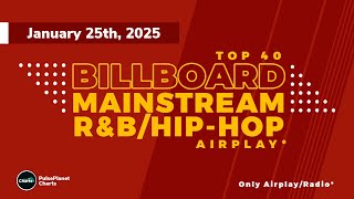 Billboard Mainstream R\u0026B/Hip-Hop Songs Airplay Top 40 (January 25th, 2025)