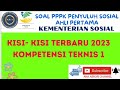 TERBARU: SOAL PPPK PENYULUH SOSIAL AHLI PERTAMA KOMPETENSI TEKNIS 1 #pppkteknis #kemensos #cpns