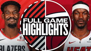 TRAIL BLAZERS at HEAT | FULL GAME HIGHLIGHTS | January 21, 2025