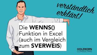 #009 Excel: WENNS Funktion verständlich erklärt und Vergleich zum SVERWEIS [auch mit Fehlerquellen]