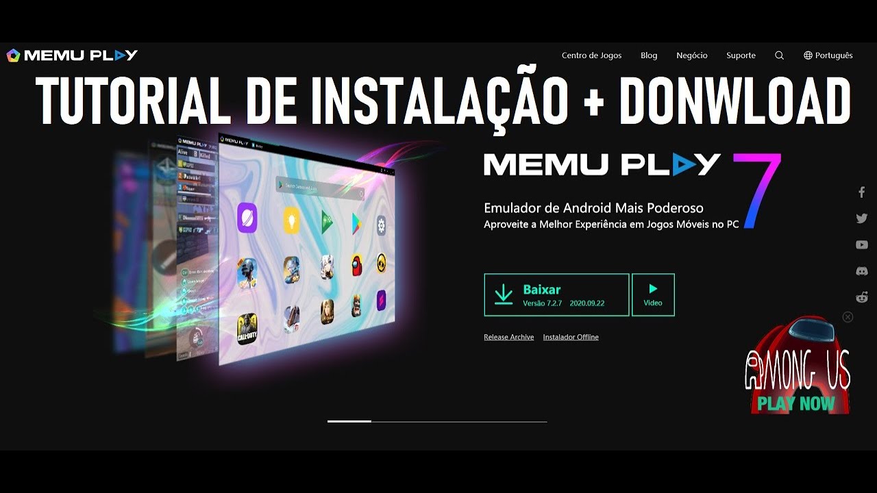 MEMU PLAY EMULADOR ANDROID - DONWLOAD + INSTALAÇÃO - YouTube