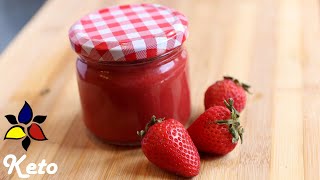 Strawberry Reduction Jam – Fresh Fruit Jam, 3 Ingredients Sugar Free | Keto Recipes