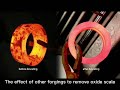 how to remove the oxide scale produced in the hot forging process of the billet