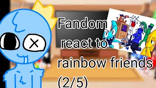 Fandom react to rainbow friends (2/5)