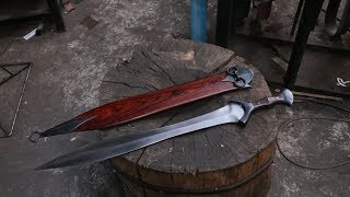 Forging a Bronze Age style sword, the complete movie.