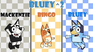 FNF: Pinkie^2 but it's Bluey, Bingo and Mackenzie / Bluey^2 V1.10 [Botplay] █ Friday Night Funkin' █