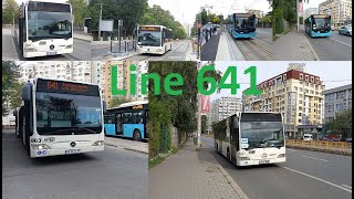 Linia de autobuz 641. Tot traseul, filmări din toate stațiile spre Ghencea și Călătorii