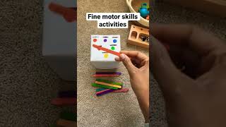 Fine Motor Activities | Montessori inspired