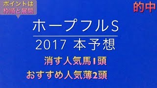 【競馬予想】 ホープフルS 2017 予想 データ\u0026有力馬診断も