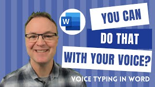 How to Write Without a Keyboard in Microsoft Word - Dictation and Editing with your Voice