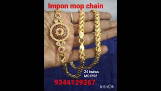 Impon gattee mop chain#mop chain latest design#look like gold mop chain#mop chain#barathikannamma