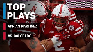 Top Plays: Adrian Martinez vs. Colorado Buffaloes | Nebraska | Week 2