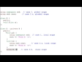 Advanced C++: Namespace and Keyword 