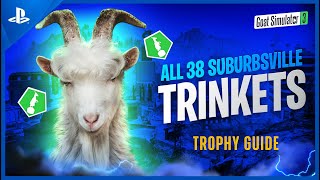 Goat Simulator 3: All 38 Suburbsville Trinket Locations! (Construction Site, Pool Party, Sverige)