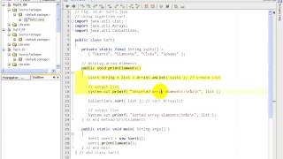 F2L5@8 Sort1 java the sort algorithm