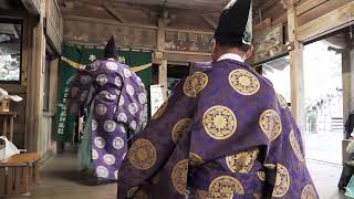 奉納神楽 三番 一番神楽 津島神楽 (於)八坂神社 秋季例大祭