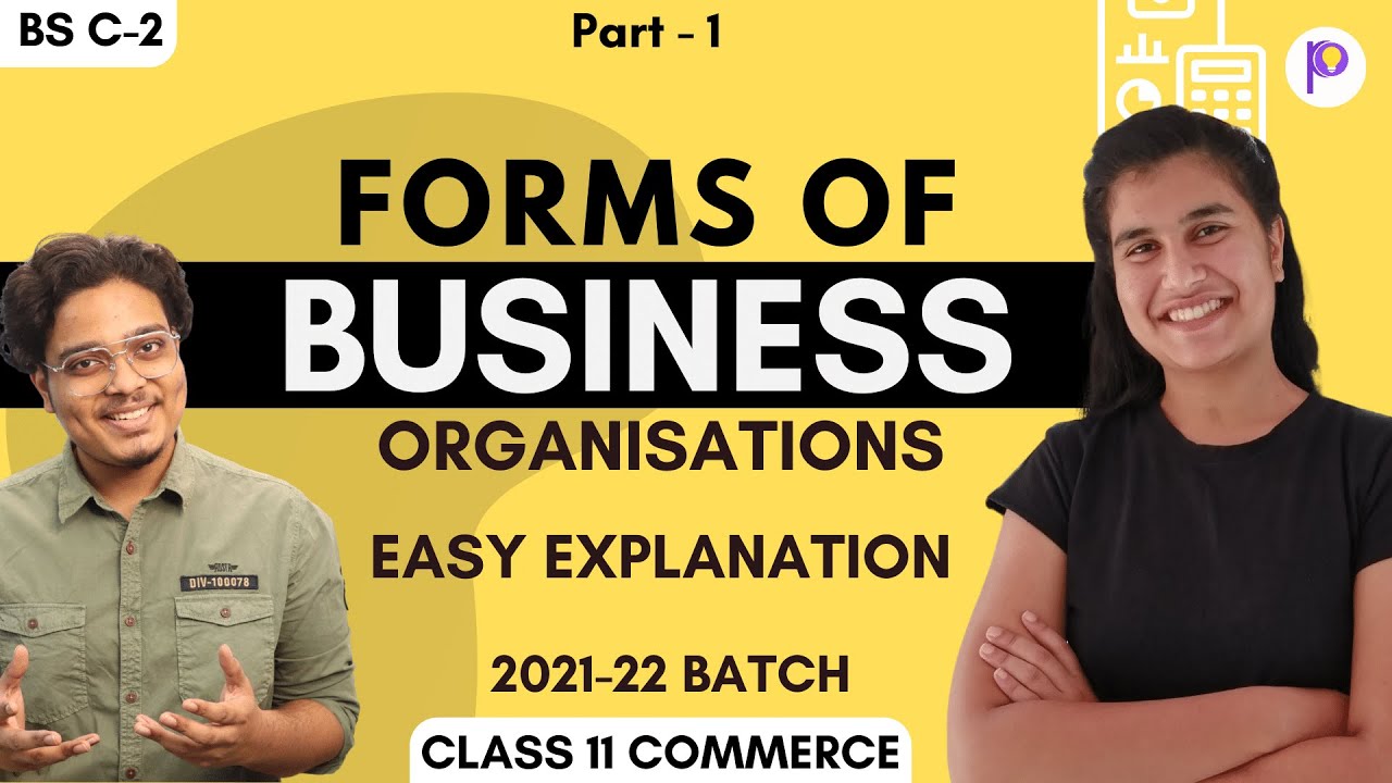 Forms Of Business Organisation Class 11 | Business Studies Chapter 2 ...