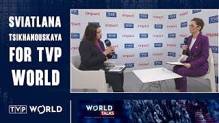 Sviatlana Tsikhanouskaya for TVP World