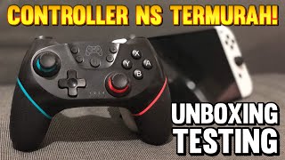 UNBOXING THE CHEAPEST NINTENDO SWITCH CONTROLLER N-SL! HOW TO PAIR \u0026 TEST PLAY (INDONESIA)