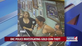 OKC police investigating gold coin theft