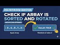 Check if Array is Sorted and Rotated 🔥 | LeetCode Explained