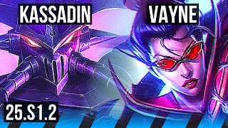 KASSADIN vs VAYNE (MID) | 5/0/2, 800+ games | NA Challenger | 25.S1.2