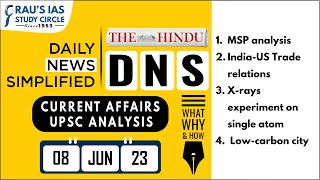 The Hindu Analysis| 8th June 2023| Daily Current Affairs| UPSC CSE 2023| DNS