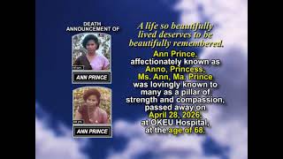 Ann Prince ~ Short Obituary