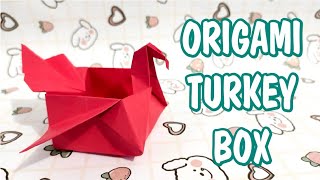 Easy Origami Turkey Box 🦃 - Step by Step Instruction