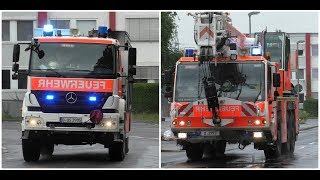 Rüstwagen und Feuerwehrkran 45 Der BF Düsseldorf Feuerwache 10