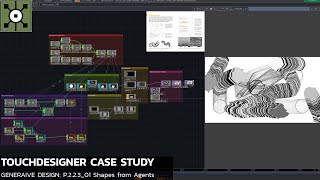 TouchDesigner Tutorial 51 - Case Study [Generative Design: P.2.2.3_01 Shapes from Agents]