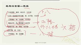 2.  子平八字传统派 中级课 第一篇 格局论命