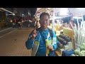 fruit shake in pratunam night market in bangkok thailand