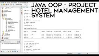 Hotel Reservation System - Java OOP Project | Console Application