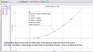 Linearization in Logger Pro - IB Physics IA Tutorial