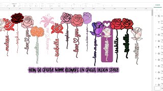 How-to create roses with names as stems! BEGINNER FRIENDLY!