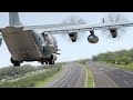 US Landing Its Most Feared AC-130 Combat Aircraft in Middle of Highway