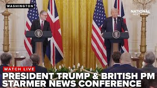 President Trump holds a press conference with UK Prime Minister Keir Starmer