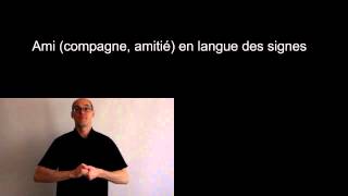 Ami en langue des signes française