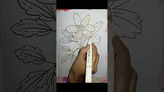 color a jasmine flowers 🌸🌸 #subscribe #art