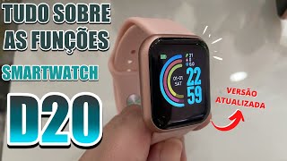 TUDO SOBRE AS FUNÇÕES DO SMARTWATCH D20 OU Y68, APRENDA USAR O D20 E TAMBÉM O APP FIT PRO