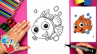 How To Draw Nemo | Easy Step-by-Step Tutorial For Kids