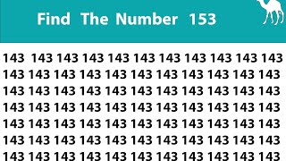 FIND THE NUMBER 153 WITHIN 1 MINUTE