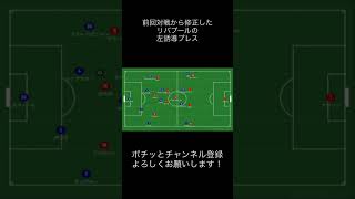 三笘を消すために前回対戦から修正したリバプールの左誘導プレス #サッカー #三笘薫 #ブライトン #リバプール #youtubeshorts