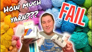 How much yarn did I use in January? | crochet vlog