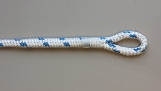 Eye splice in double braid polyester rope