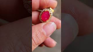 Ruby chất kính nhẹ lên mặt dây chuyền nữ sáng đẹp giá chỉ 1.5 triệu #gems #daquy #dj